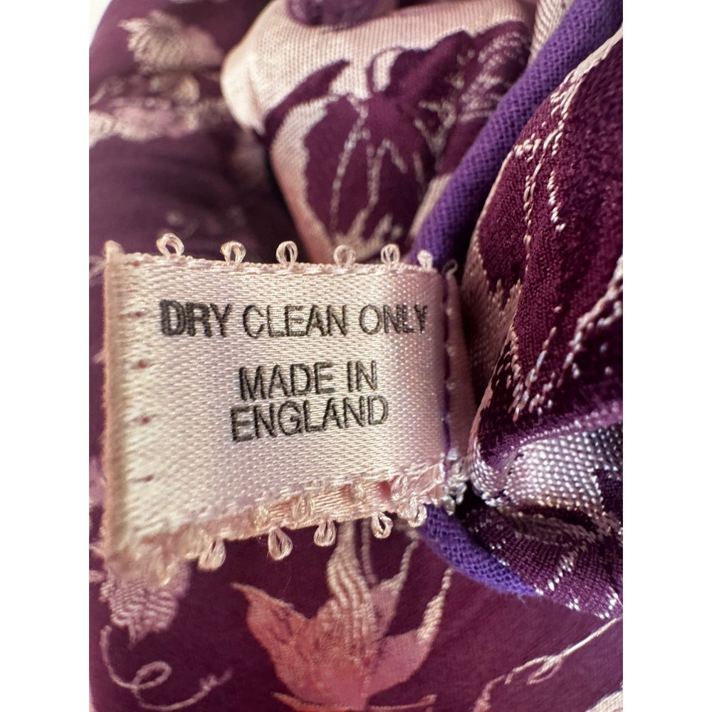 VOYAGE Invest in the Original Purple Floral Print Pants. Sz S - Picture 7 of 8
